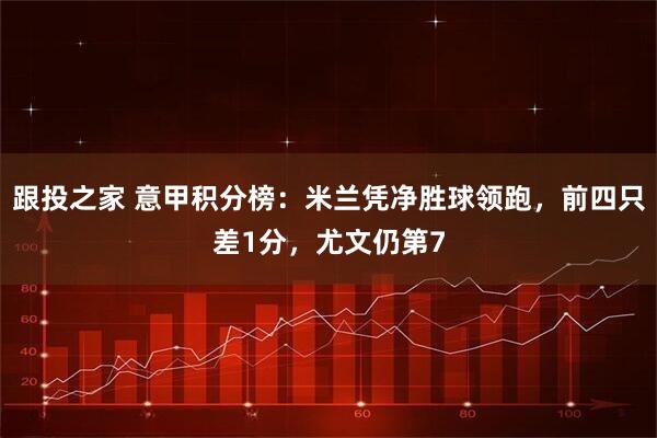 跟投之家 意甲积分榜：米兰凭净胜球领跑，前四只差1分，尤文仍第7